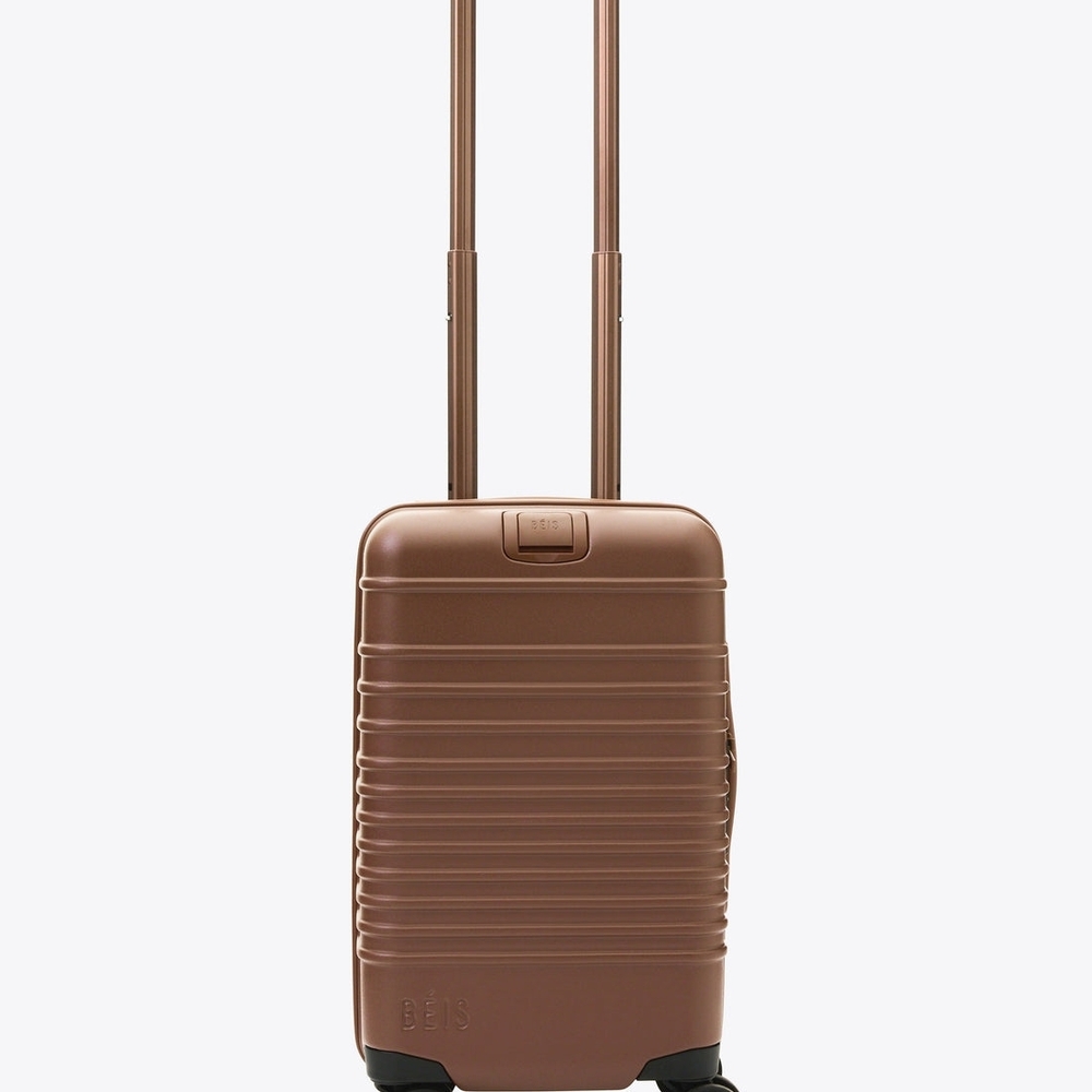 Small Beis Carry On Luggage Suitcase In Maple
